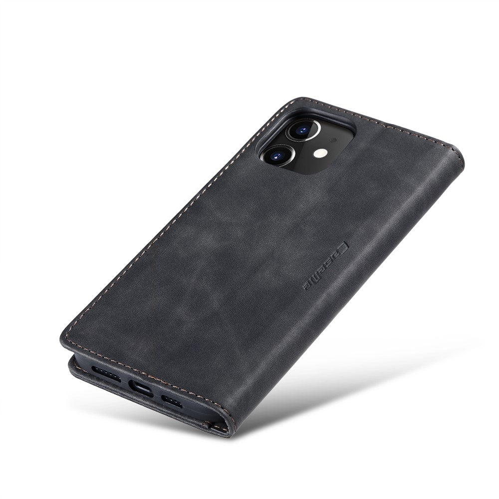 CASEME 013 Series Wallet Stand Auto-absorbed lædercover til iPhone 12 mini