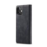 CASEME 013 Series Wallet Stand Auto-absorbed lædercover til iPhone 12 mini