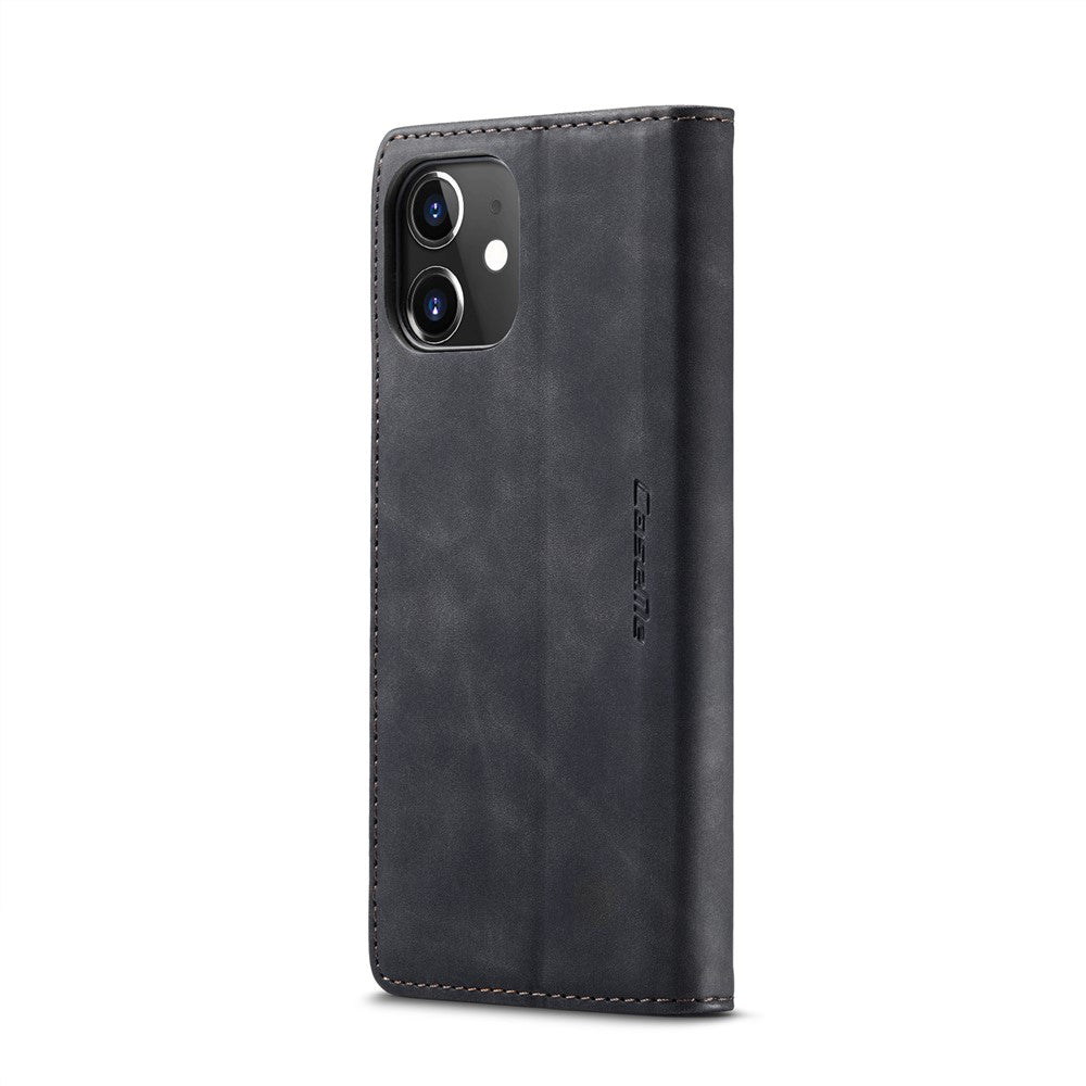 CASEME 013 Series Wallet Stand Auto-absorbed lædercover til iPhone 12 mini