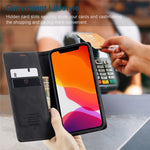 CASEME 013 Series Wallet Stand Auto-absorbed lædercover til iPhone 12 mini