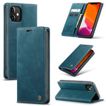CASEME 013 Series Wallet Stand Auto-absorbed lædercover til iPhone 12 mini