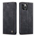 CASEME 013 Series Wallet Auto-absorbed Leather Flip Case for iPhone 12 Pro Max 6.7 inch