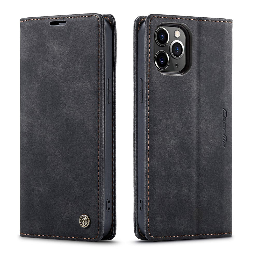 CASEME 013 Series Wallet Auto-absorbed Leather Flip Case for iPhone 12 Pro Max 6.7 inch