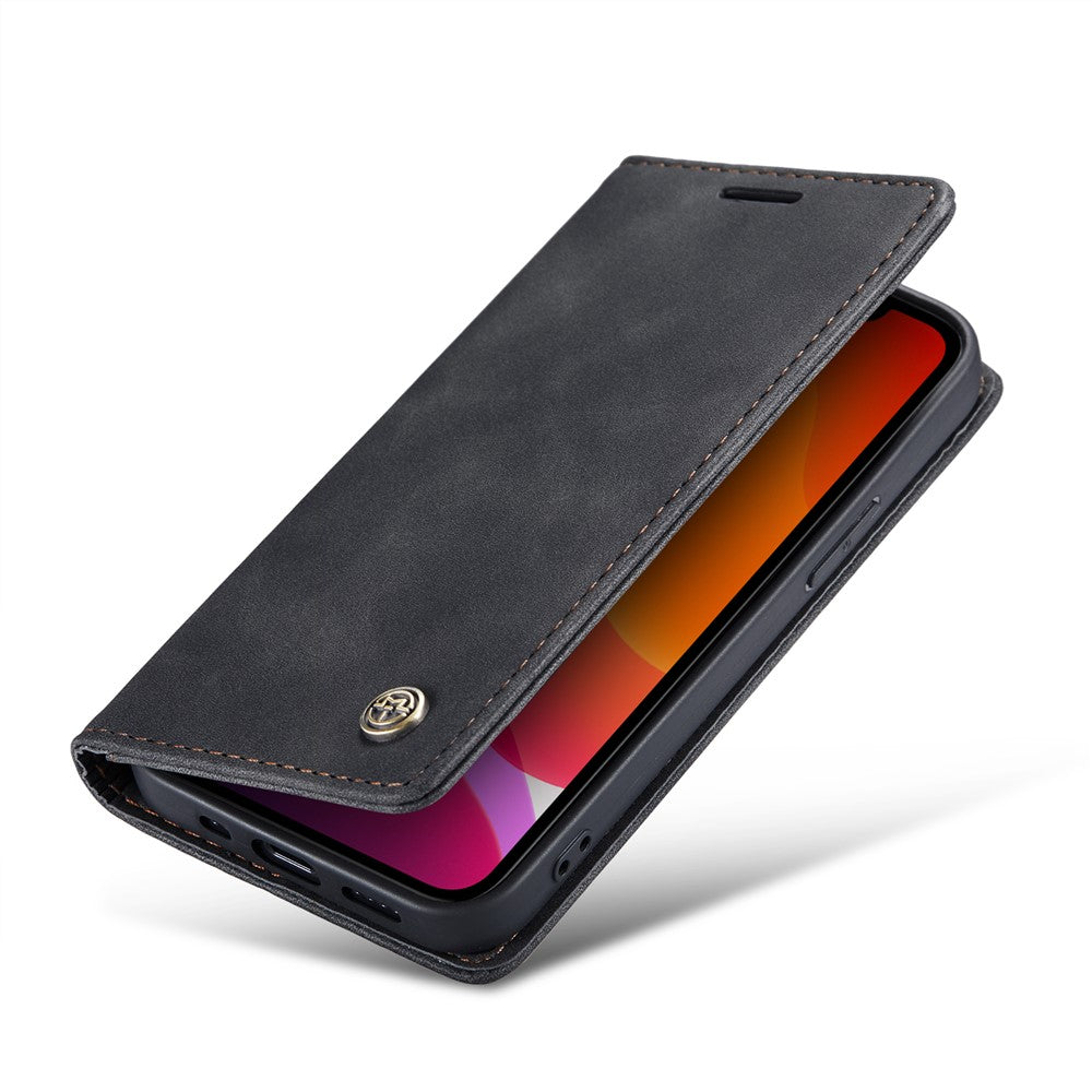 CASEME 013 Series Wallet Auto-absorbed Leather Flip Case for iPhone 12 Pro Max 6.7 inch