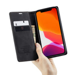 CASEME 013 Series Wallet Auto-absorbed Leather Flip Case for iPhone 12 Pro Max 6.7 inch
