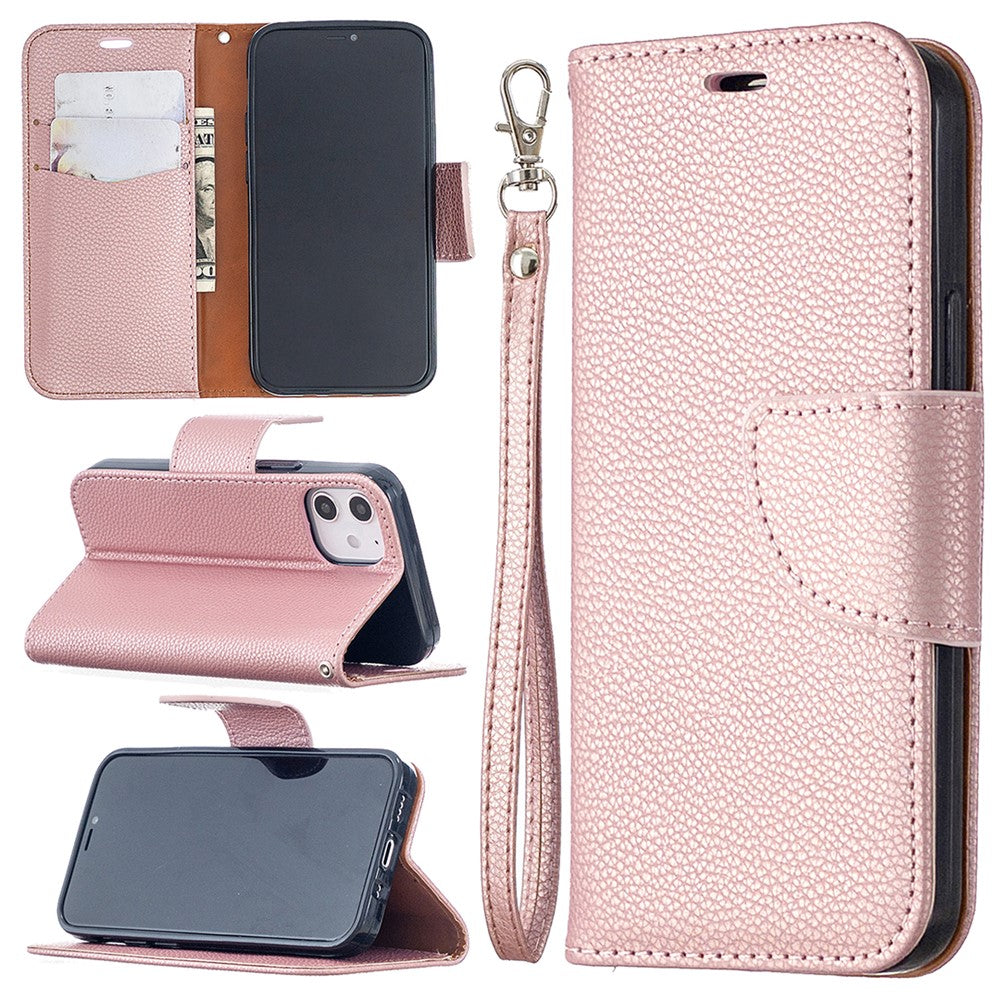 Litchi Surface with Wallet Leather Stand Case for iPhone 12 mini 5.4 inch