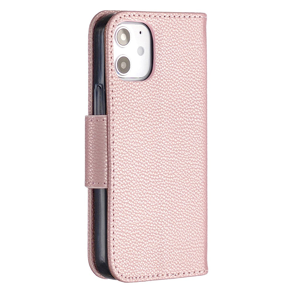 Litchi Surface with Wallet Leather Stand Case for iPhone 12 mini 5.4 inch