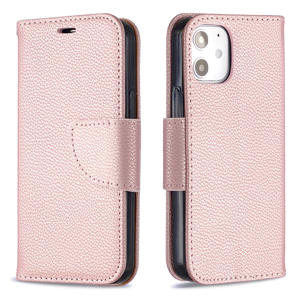 Litchi Surface with Wallet Leather Stand Case for iPhone 12 mini 5.4 inch