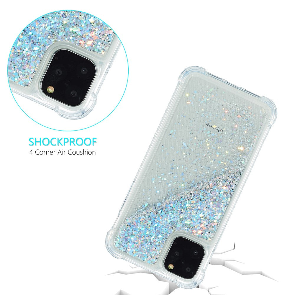 Pure Color Glitter Powder Quicksand TPU Special Cover for iPhone 12 mini