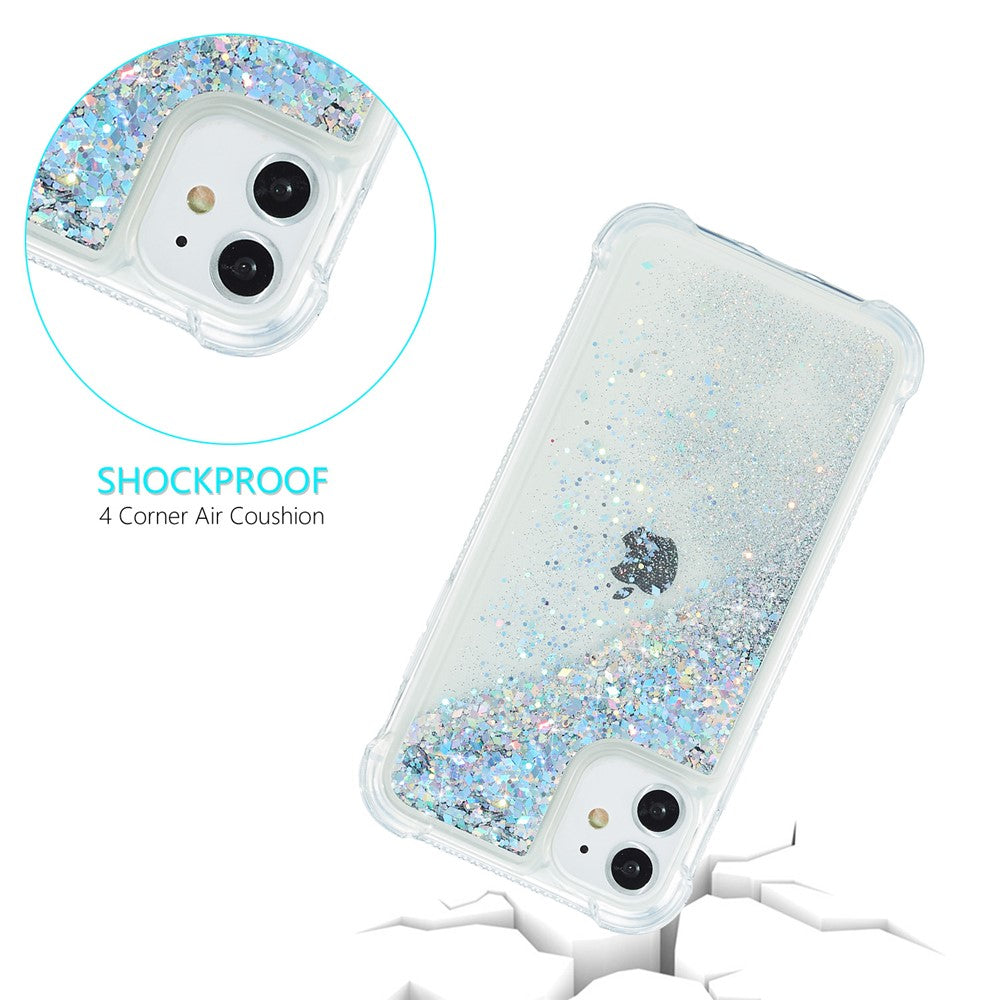 Glitter Powder Quicksand TPU Phone Cover for iPhone 12 Pro / 12