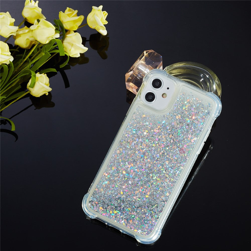 Glitter Powder Quicksand TPU Phone Cover for iPhone 12 Pro / 12
