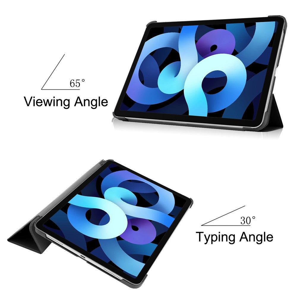 Litch Skin PU læder tredobbelt foldbart stativetui til iPad Air 11 (2026) / (2025) / (2024) / Air (2022) / (2020)