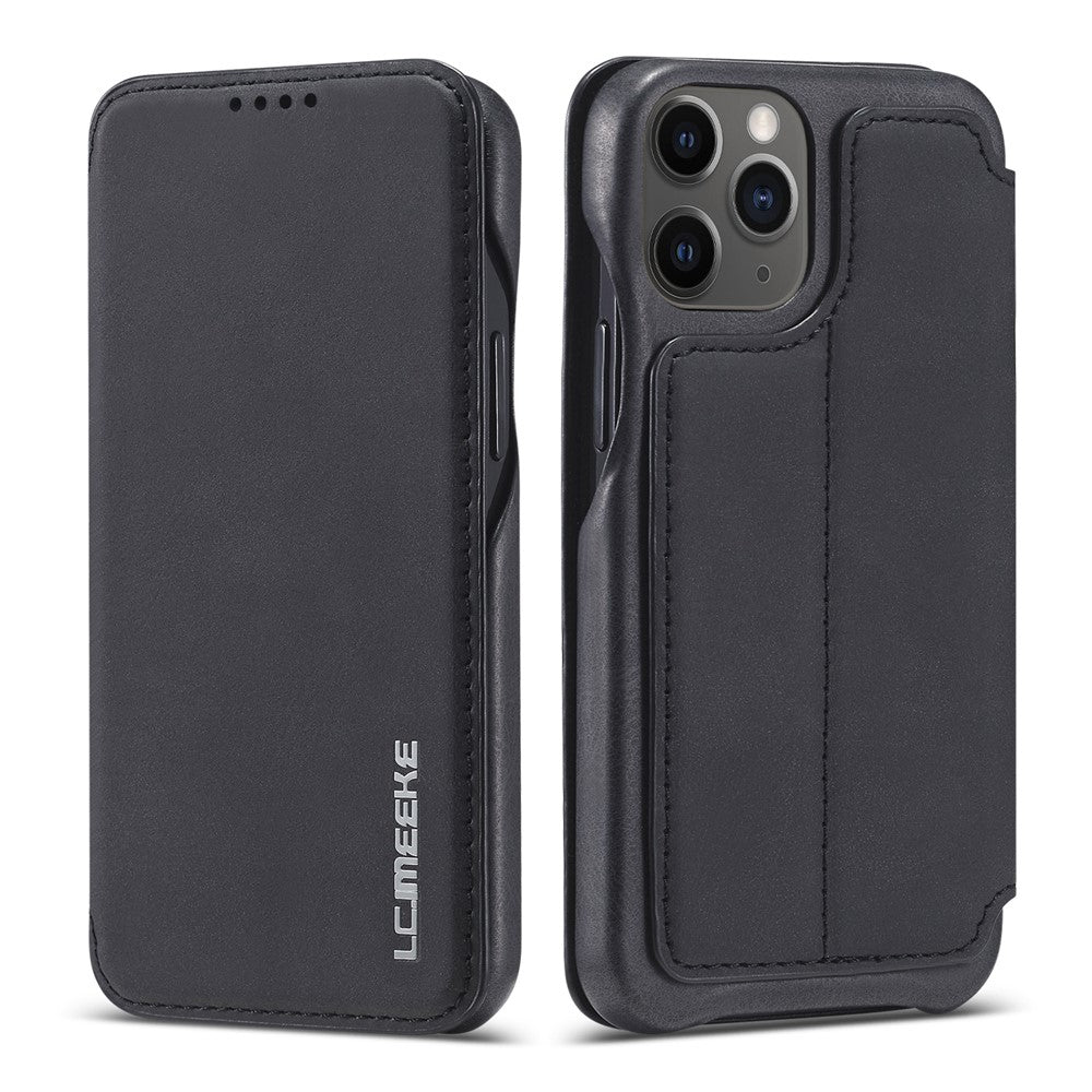 LC.IMEEKE Retro stil stander læder telefoncover med kortholder til iPhone 12 mini