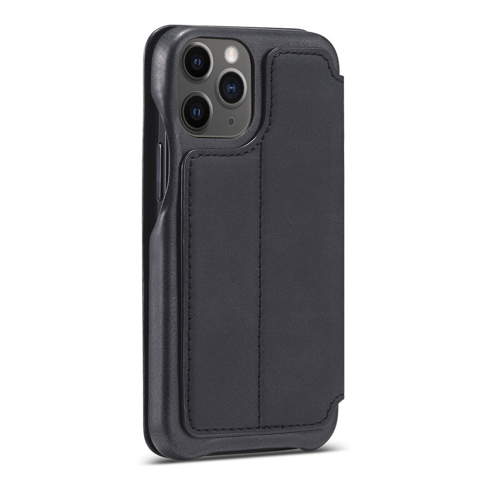 LC.IMEEKE Retro stil stander læder telefoncover med kortholder til iPhone 12 mini
