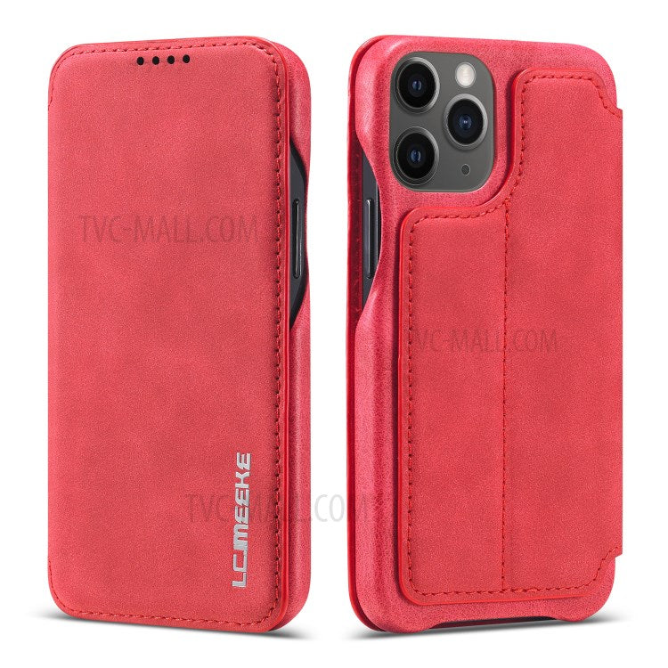 LC.IMEEKE Retro stil stander læder telefoncover med kortholder til iPhone 12 mini