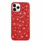 Glittering Sequins Plated TPU Frame + PC Hybrid Shell Case for iPhone 12 Pro/12