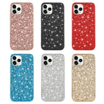 Glittering Sequins Plated TPU Frame + PC Hybrid Shell Case for iPhone 12 Pro Max 6.7-inch