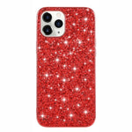 Glittering Sequins Plated TPU Frame + PC Hybrid Shell Case for iPhone 12 Pro Max 6.7-inch