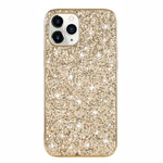 Glittering Sequins Plated TPU Frame + PC Hybrid Shell Case for iPhone 12 Pro Max 6.7-inch
