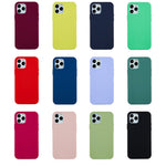 Soft Liquid Silicone Back Mobile Phone Case for iPhone 12 mini Colorful Phone Accessory