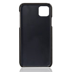 PU Leather Coated Plastic Case for iPhone 12 mini 5.4 inch, Double Card Slots Slim Protector Shell