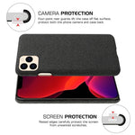 PC-hardcase med stoftekstur til iPhone 12
