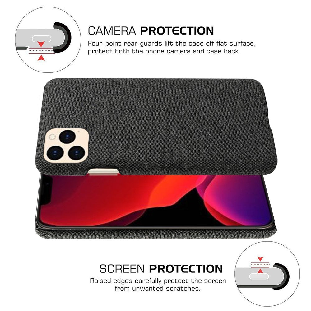 PC-hardcase med stoftekstur til iPhone 12