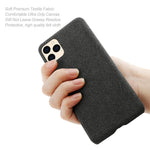 PC-hardcase med stoftekstur til iPhone 12