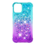 Shockproof Gradient Glitter Powder Quicksand TPU Case for iPhone 12 mini