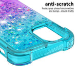 Shockproof Gradient Glitter Powder Quicksand TPU Case for iPhone 12 mini