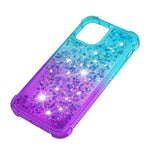Shockproof Gradient Glitter Powder Quicksand TPU Case for iPhone 12 mini