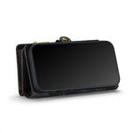 CASEME 008 Series PU Leather Magnetic Multi-function Zipper Wallet Detachable Stand Case for iPhone 12 mini 5.4 inch