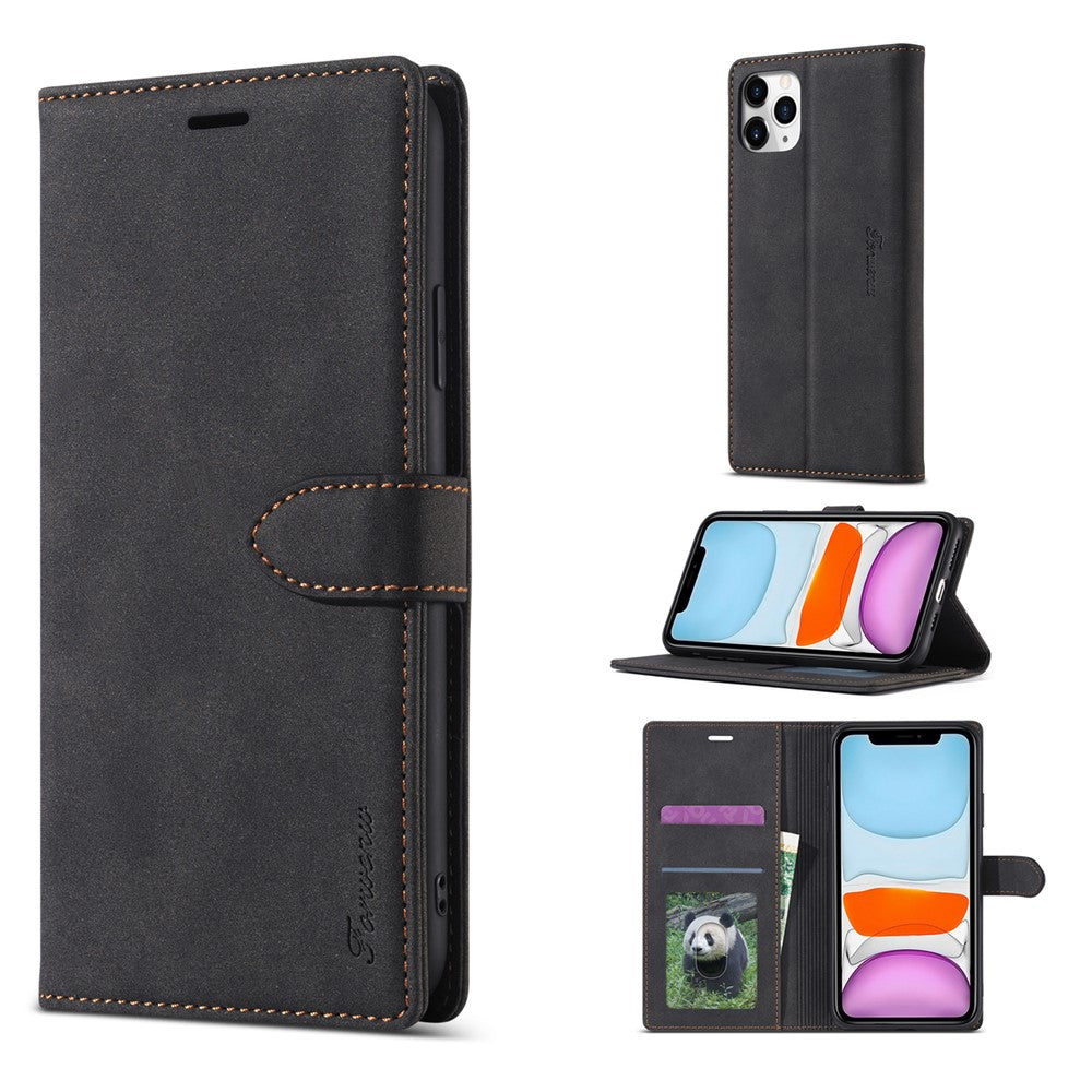 FORWENW F1 Series Leather Wallet Stand Cover Case for iPhone 11 Pro 5.8-inch