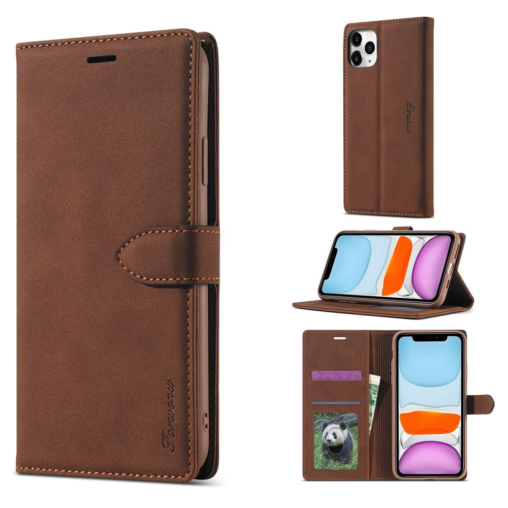FORWENW F1 Series Leather Wallet Stand Cover Case for iPhone 11 Pro 5.8-inch