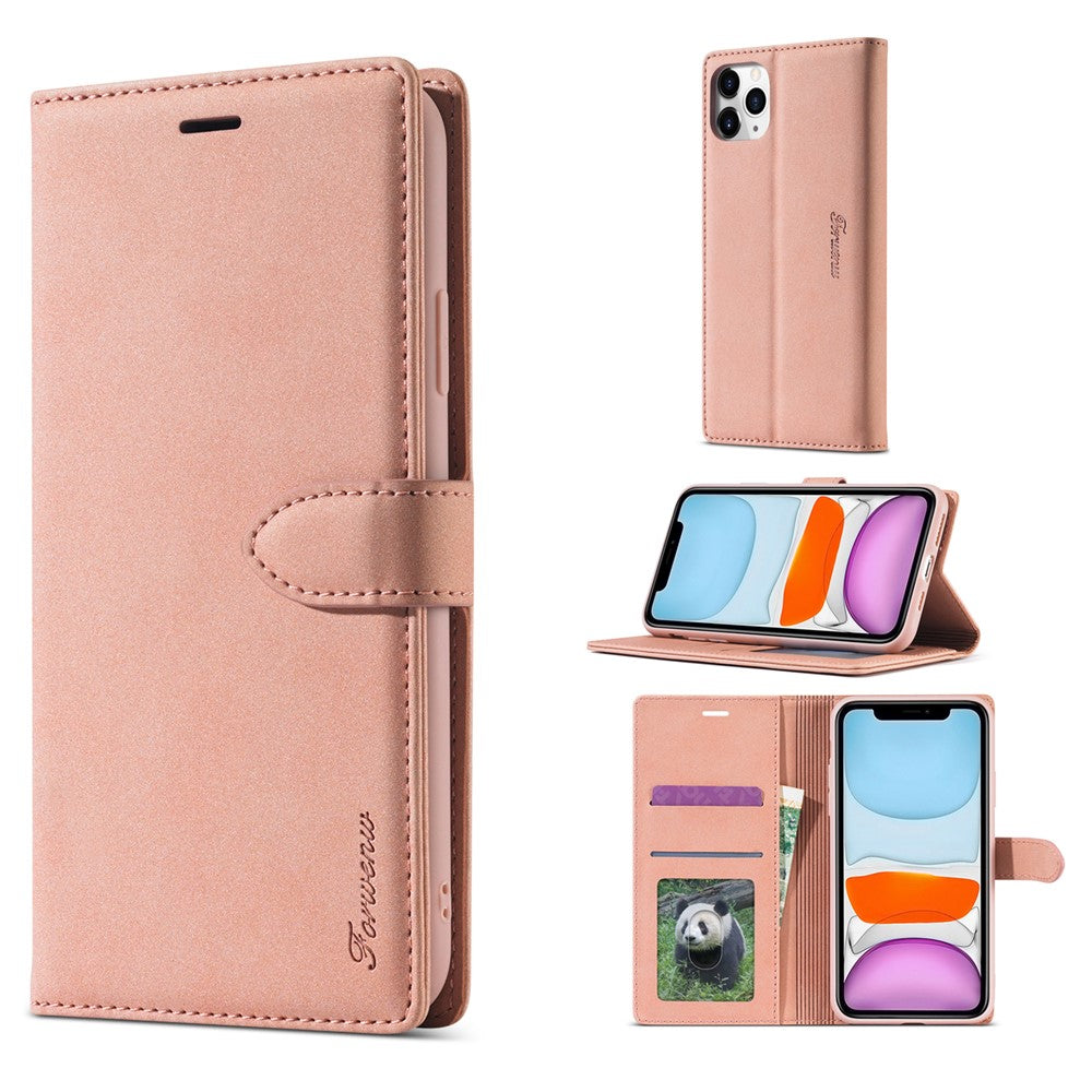 FORWENW F1 Series Leather Wallet Stand Cover Case for iPhone 11 Pro 5.8-inch