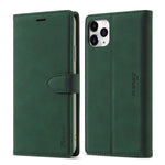 FORWENW F1-serien Læderpung Stativ Cover-etui til iPhone 12 mini 5,4 tommer