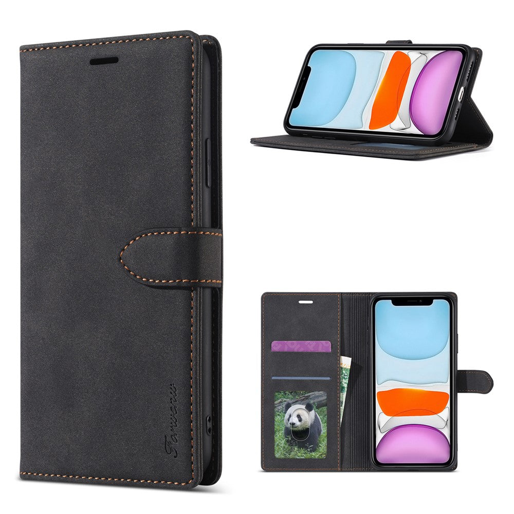 FORWENW F1 Series etui til iPhone 12/12 Pro – Læderpung og standcover