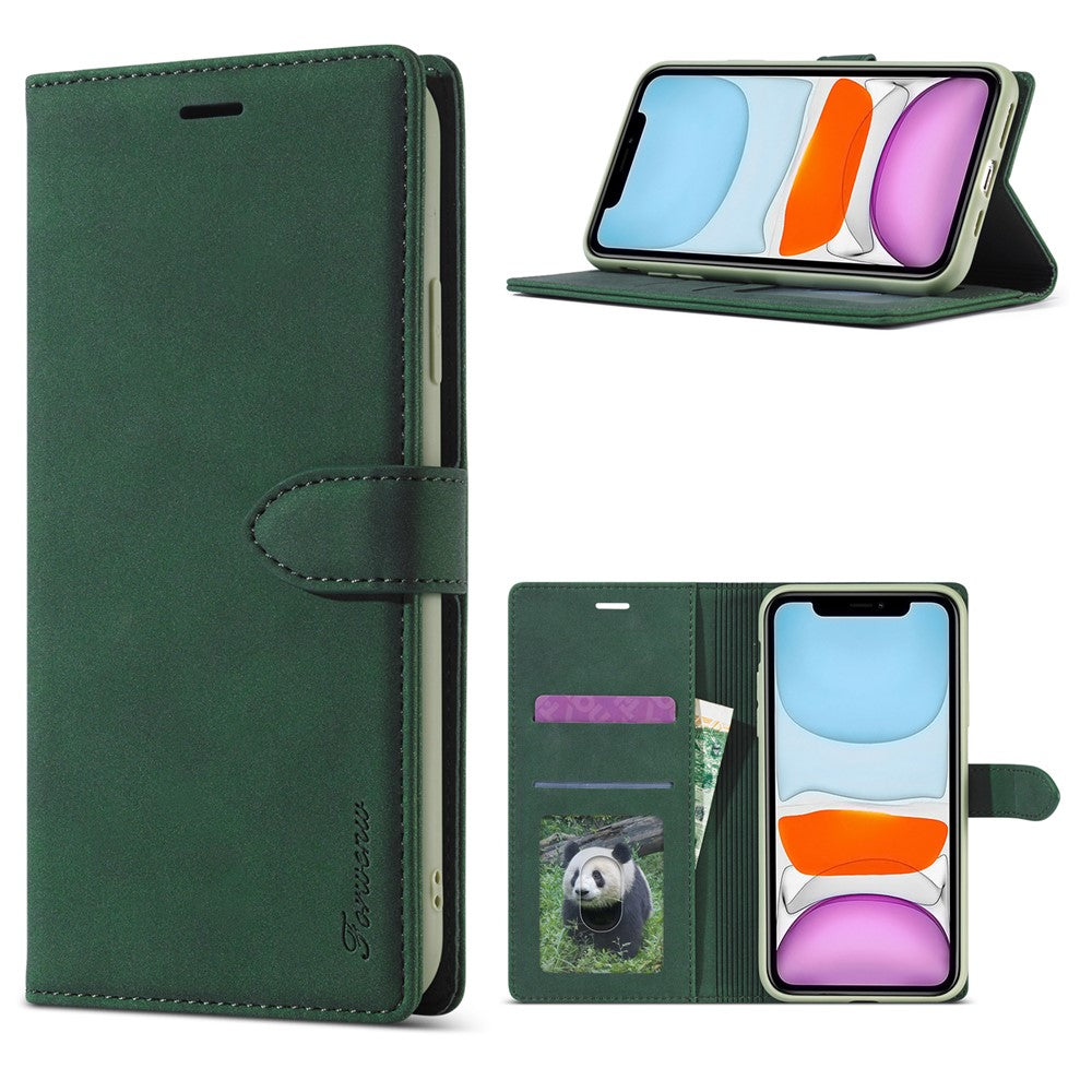 FORWENW F1 Series etui til iPhone 12/12 Pro – Læderpung og standcover