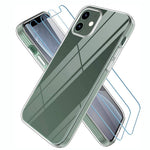 TPU Case for iPhone 12 mini Cover with Tempered Glass Screen Protector