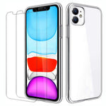 Til iPhone 11 6.1 tommer TPU Telefoncover + Skærmbeskytter i hærdet glas