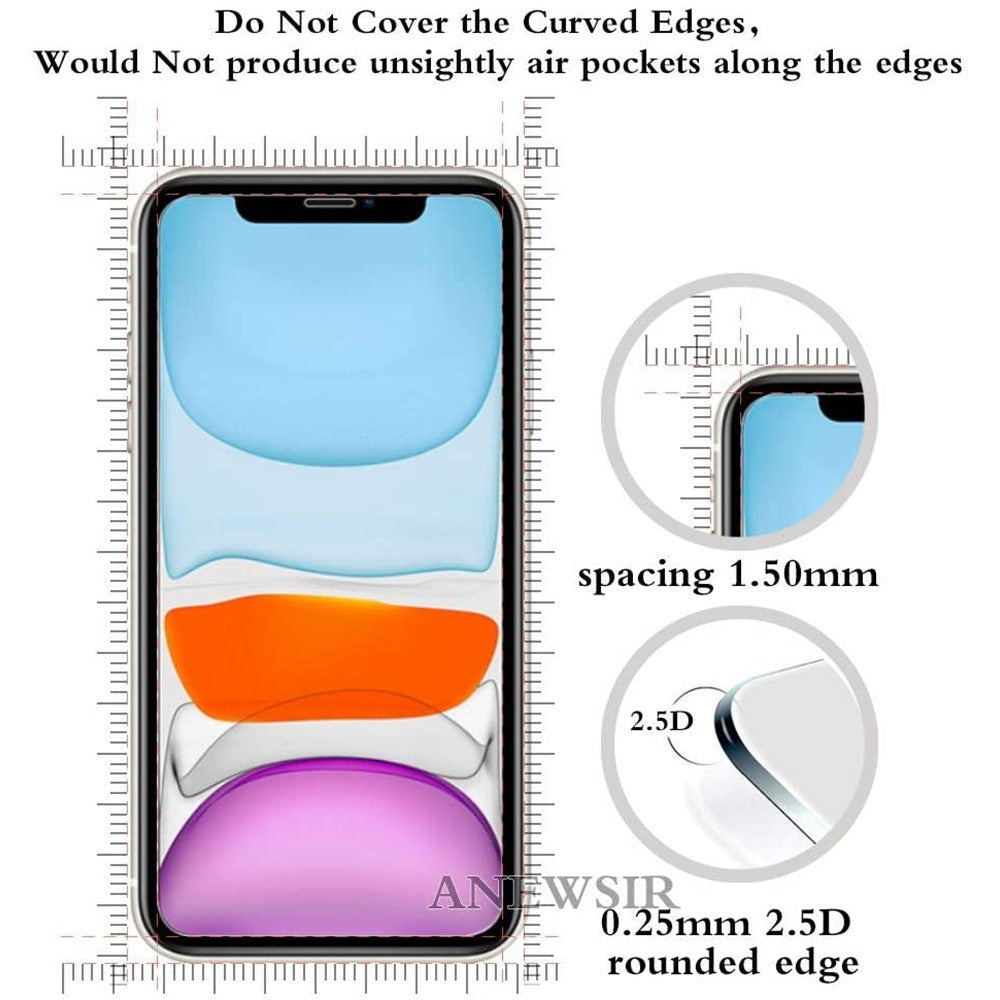 Til iPhone 11 6.1 tommer TPU Telefoncover + Skærmbeskytter i hærdet glas
