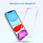 Til iPhone 11 6.1 tommer TPU Telefoncover + Skærmbeskytter i hærdet glas