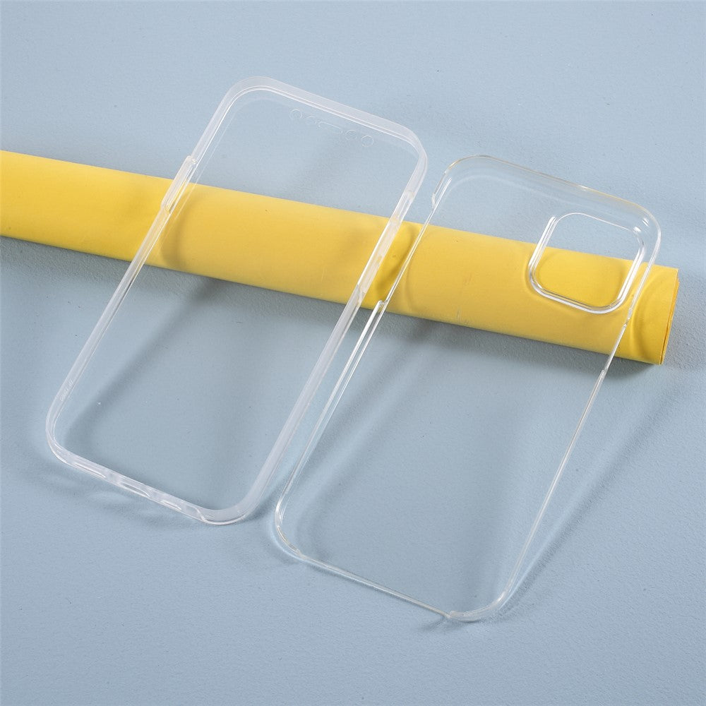 Hybrid PET + TPU + Akryl Transparent Heltäckande Skal till iPhone 12 Pro Max