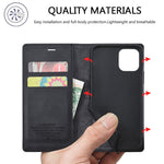 LC.IMEEKE Strong Magnetic Anti-drop Leather Phone Casing for iPhone 11 Pro