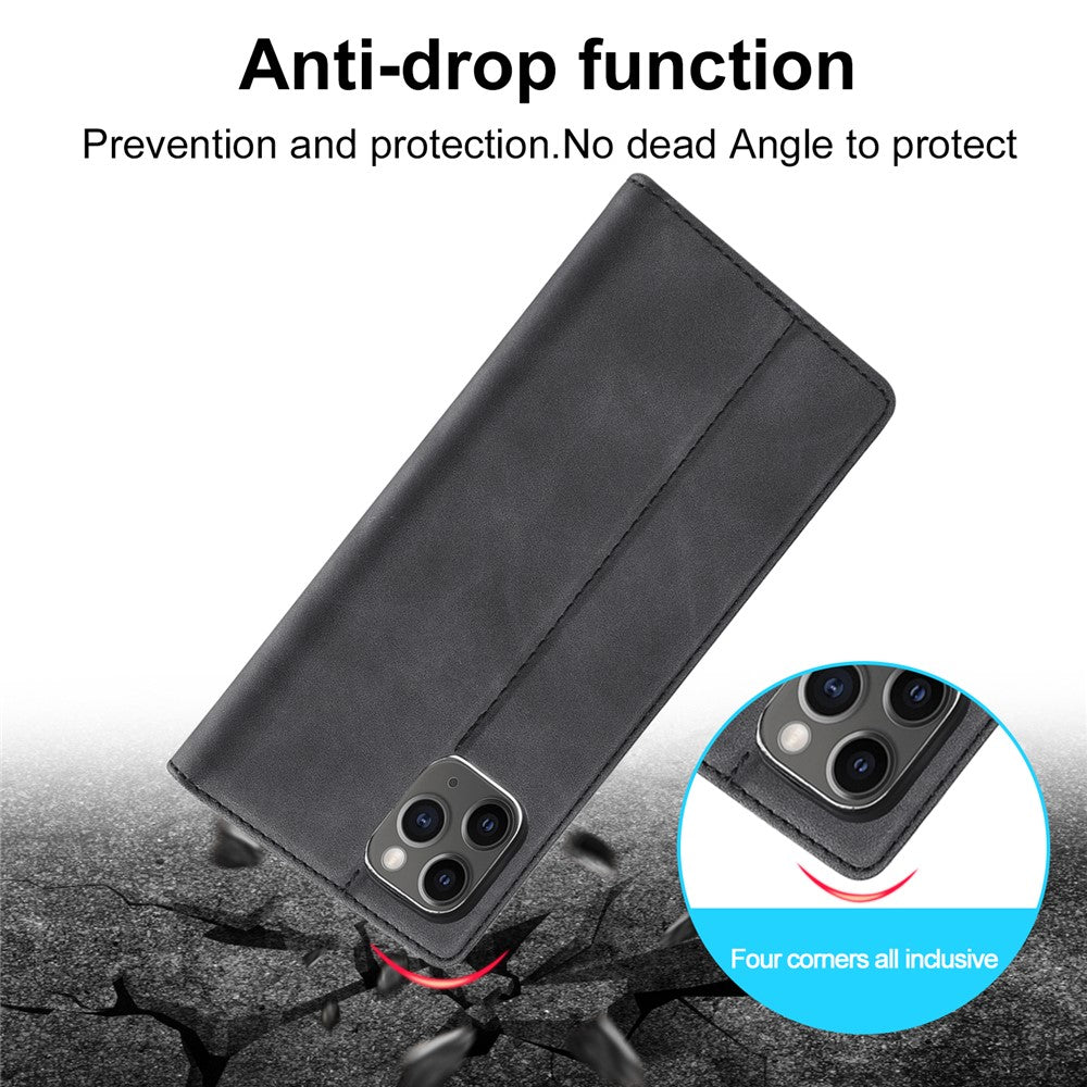 LC.IMEEKE Strong Magnetic Anti-drop Leather Phone Casing for iPhone 11 Pro