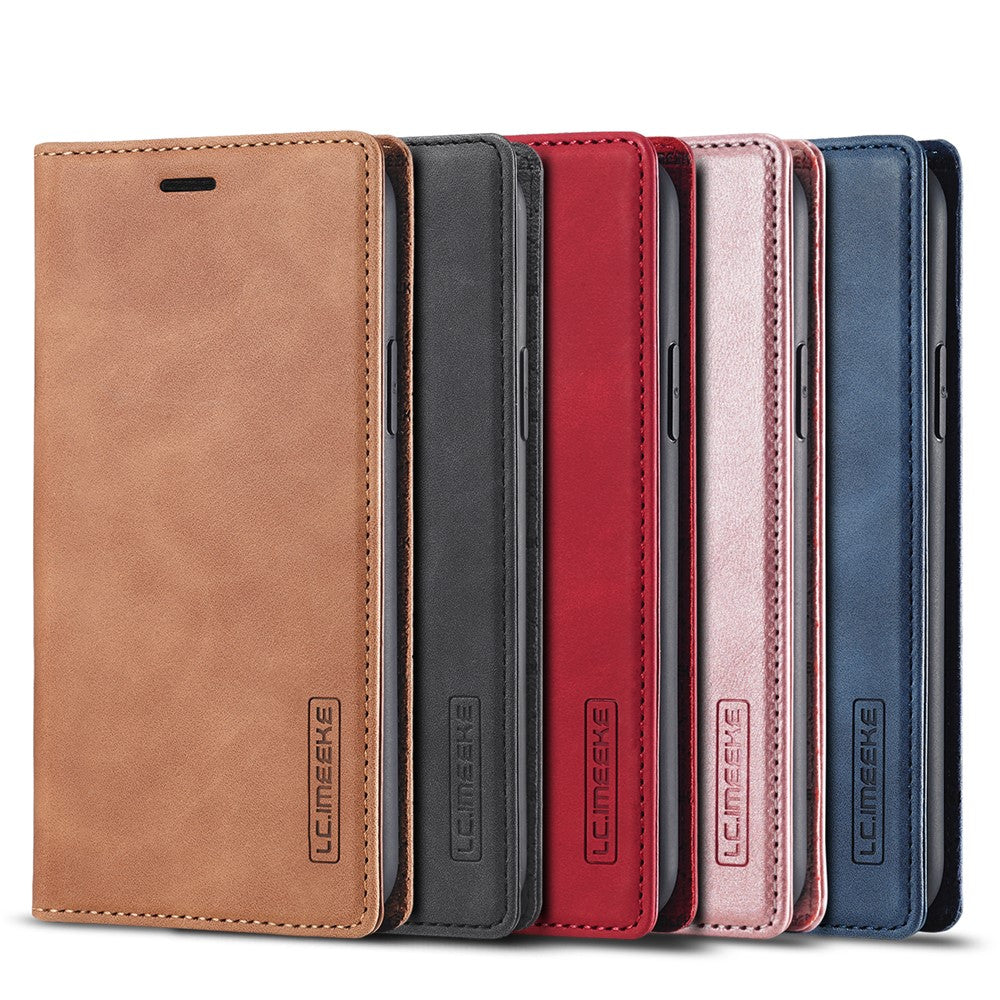 LC.IMEEKE Strong Magnetic Anti-drop Leather Phone Casing for iPhone 11 Pro
