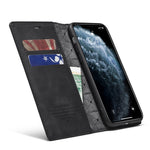 LC.IMEEKE Strong Magnetic Anti-drop Leather Phone Casing for iPhone 11 Pro