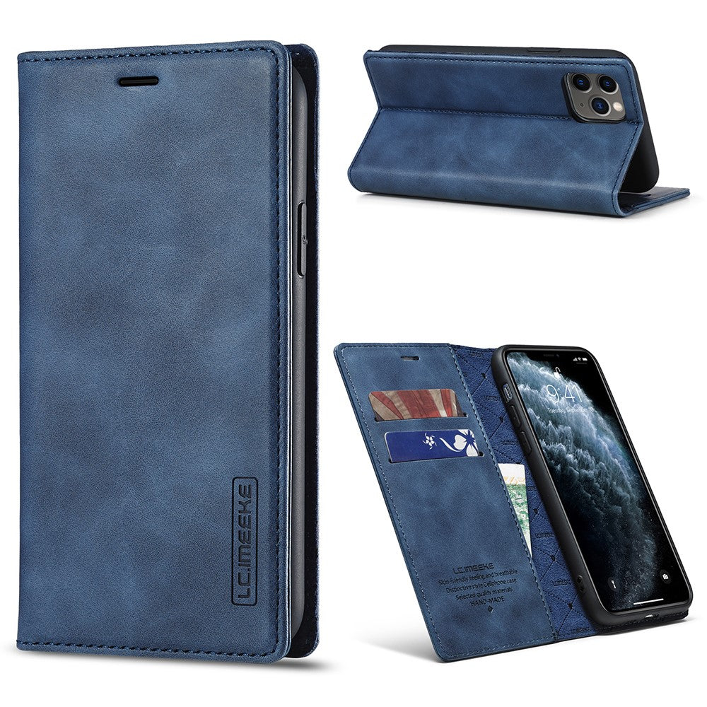 LC.IMEEKE Strong Magnetic Anti-drop Leather Phone Casing for iPhone 11 Pro