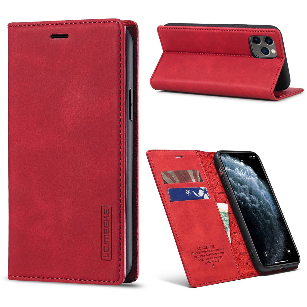 LC.IMEEKE Strong Magnetic Anti-drop Leather Phone Casing for iPhone 11 Pro