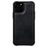 Til iPhone 12 / 12 Pro magnetisk lædercover mobilcover med aftagelig lynlåspung og rem